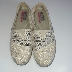 Bobs Memory Foam Slip Ons (9.5)